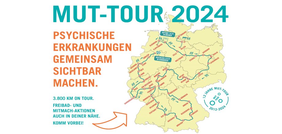 MUT-TOUR – Gemeinsam unterwegs für einen offenen Umgang mit Depressionen