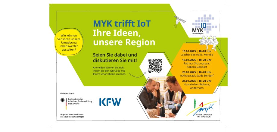 MYK trifft IoT: Kommunaldialoge der „Smarten Region MYK10“ starten im Januar 